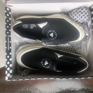 Adidas by Stella McCartney Black and Cream Athletic Shoes